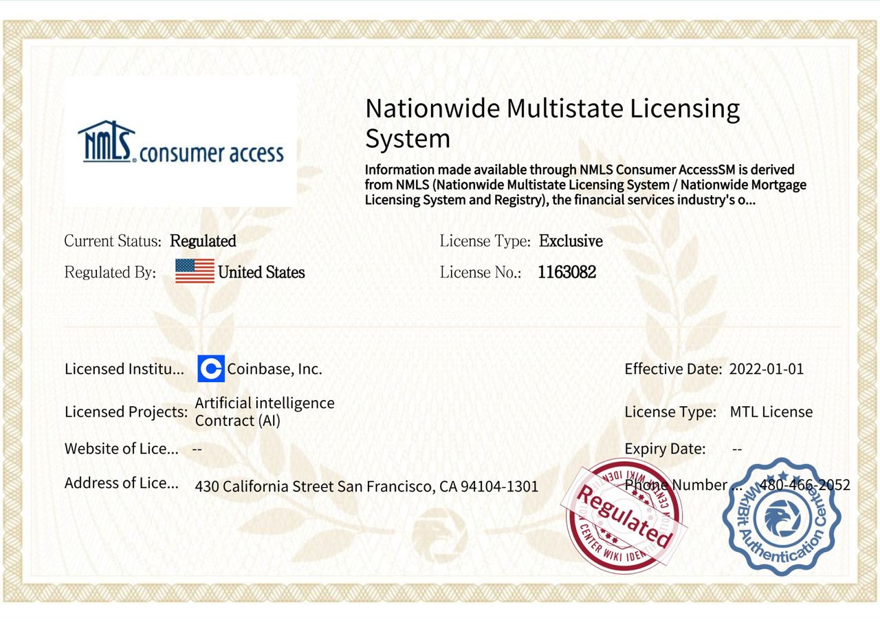 NMLS Regulated MTL License