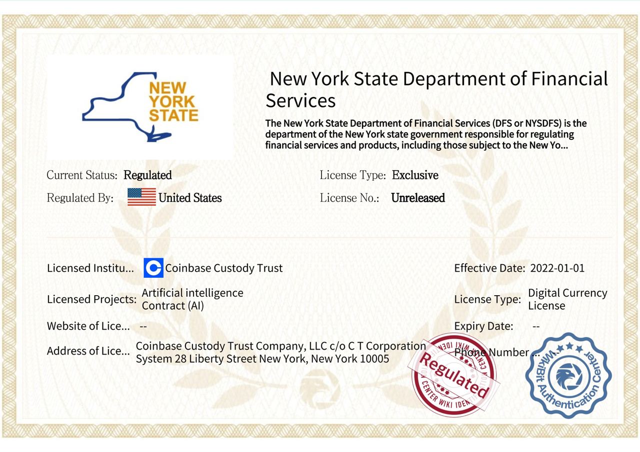 NYSDFS Regulated Digital Currency License